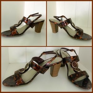 Easy Street Tortoise Shell Sophisticated Sandals